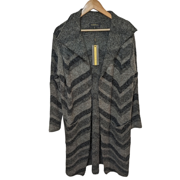 Joseph A Women's Drape Collar Open Front  Sweater Cardigan Size Small - Picture 1 of 7